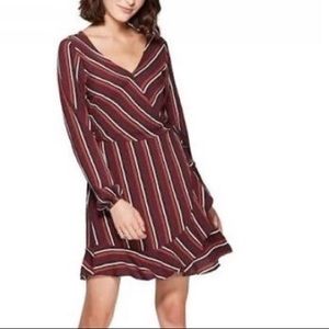 New Xhilaration Faux Wrap Striped Dress size XS